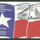 Texas Sesquicentennial, Founders Day Station, Silver Spur 1986 Event Cover