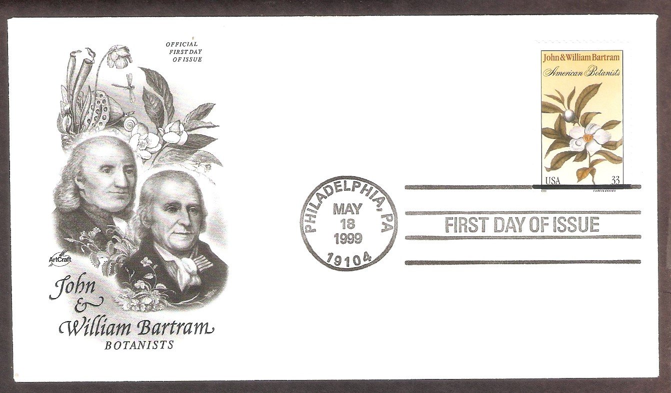 American Botanists John and William Bartram, AC, First Issue USA