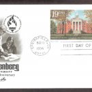 150th Anniversary Wittenberg University, Springfield, Ohio, AC Postal Card, First Issue USA
