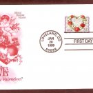 1999 USPS Love Stamps, Hearts of Flowers, Cherubs, Be My Valentine, First Issue