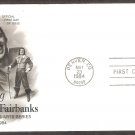 Honoring Douglas Fairbanks, AC, First Issue FDC USA