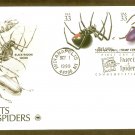 Insects and Spiders, Black Widow Spider, Elderberry Longhorn PCS, First Issue USA