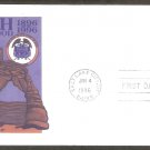 Centennial Utah Statehood, Arches National Park, Rock Formation, AM, First Issue USA