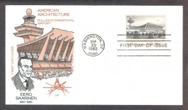 Architecture, Dulles International Airport, Eero Saarinen, HF, First Issue USA