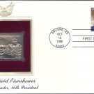 Eisenhower, WWII 5 Star General, President, IKE With 22k Proof Gold Replica PCS First Issue USA