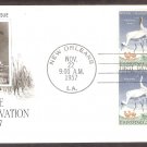 Whooping Cranes, Birds, First Issue, 1957 Wildlife Conservation, USA