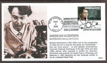 Barbara McClintock, Genetics, Nobel Prize Winner, First Day of Issue, FDC USA