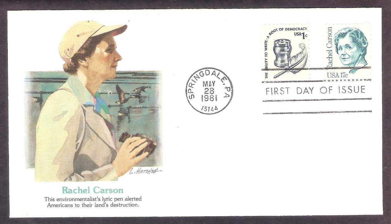 Honoring Rachel Carson, Environmental Conservation Leader, FW, First Issue USA