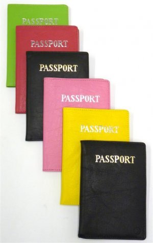 SOFT LEATHER PASSPORT COVER HOLDER WALLET LIME GREEN