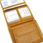 TRI FOLD GENUINE LEATHER MULTI WINDOW LGE BLACK WALLET