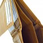 TRI FOLD GENUINE LEATHER MULTI WINDOW LGE BROWN WALLET