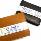 TRI FOLD GENUINE LEATHER MULTI WINDOW SM BROWN WALLET