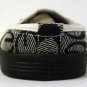 LADIES WOMENS BLACK AND SILVER MULE SLIP ON FLAT OFFICE SHOE SIZE 3.5 / 36 *NEW*