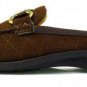 LADIES WOMENS BROWN AMULET MULE SLIP ON FLAT OFFICE SHOE SIZE 3.5 / 36 *NEW*