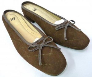 LADIES WOMENS BROWN MULE SLIP ON OFFICE SHOE SIZE 5 / 38 *NEW*