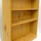 WOODEN ADJUSTABLE THREE SHELF BOOKCASE STORAGE UNIT