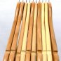 BEECH ALL WOOD COAT HANGERS TROUSER BAR ROUNDED TOP