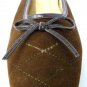 LADIES WOMENS BROWN MULE SLIP ON OFFICE SHOE SIZE 2.5 / 35 *NEW*