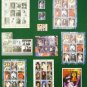 RARE COLLECTION BEATLES QUEEN JIMI HENDRIX MICHAEL JACKSON MUSIC STAMPS x 66