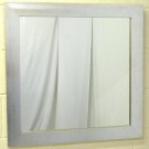 SILVER METAL DISTRESSED FRAME SQUARE HANGING WALL MIRROR 29" X 29"
