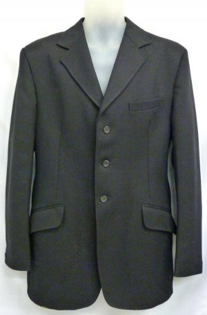 MENS BLACK CALDENE EQUESTRIAN HORSE RIDING SHOW JACKET LARGE 42"