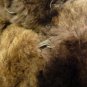 WOMENS DARK BROWN THICK GENUINE REAL FUR COAT JACKET 40"