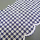 FABRIC TRIM BLUE GINGHAM NEW REEL SEWING EDGING BORDER