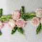 GREEN & PINK FLORALTRIMMING EDGING BORDER FABRIC