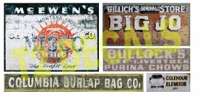 HO Scale Feed and Seed Pre-weathered Decals #2