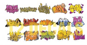 HO Scale Custom Graffiti Decals #2