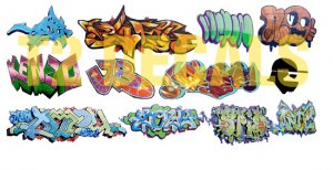 HO Scale Custom Graffiti Decals #21
