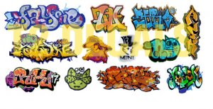 HO Scale Custom Graffiti Decals #24