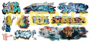 HO Scale Custom Graffiti Decals #31