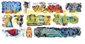 HO Scale Custom Graffiti Decals #32