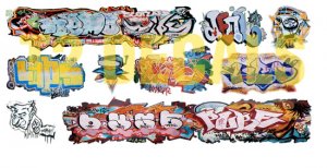 HO Scale Custom Graffiti Decals #33