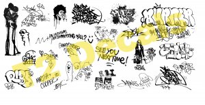 HO Scale Custom Graffiti Decals #38