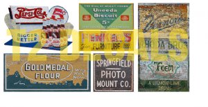 HO Scale Ghost Sign Decals #24