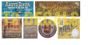 HO Scale Ghost Sign Decals #25