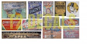 HO Scale Ghost Sign Decals #30