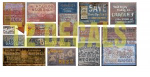 HO Scale Ghost Sign Decals #32