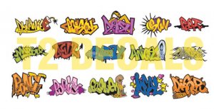 N Scale Custom Graffiti Decals #1