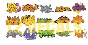 N Scale Custom Graffiti Decals #3