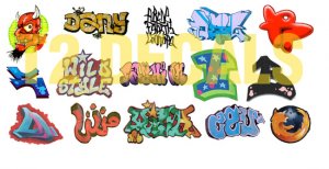 N Scale Custom Graffiti Decals #13