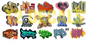 N Scale Custom Graffiti Decals #18