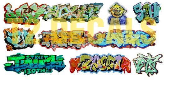 N Scale Custom Graffiti Decals #20