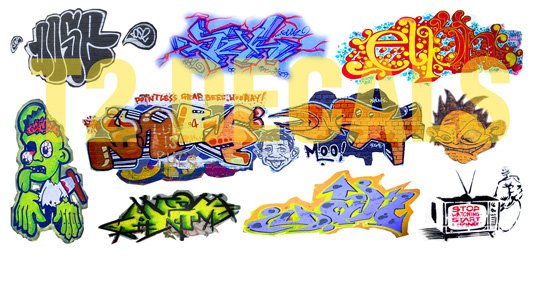 N Scale Custom Graffiti Decals #27