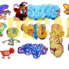 N Scale Custom Graffiti Decals #29