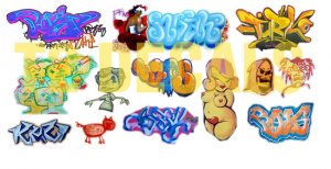 N Scale Custom Graffiti Decals #29