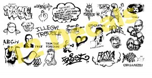 N Scale Custom Graffiti Decals #39