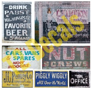 O Scale Ghost Sign Decals #3